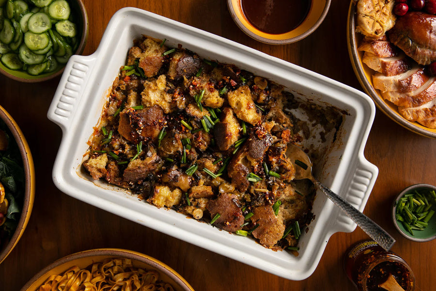 Cheesy Mushroom Stuffing