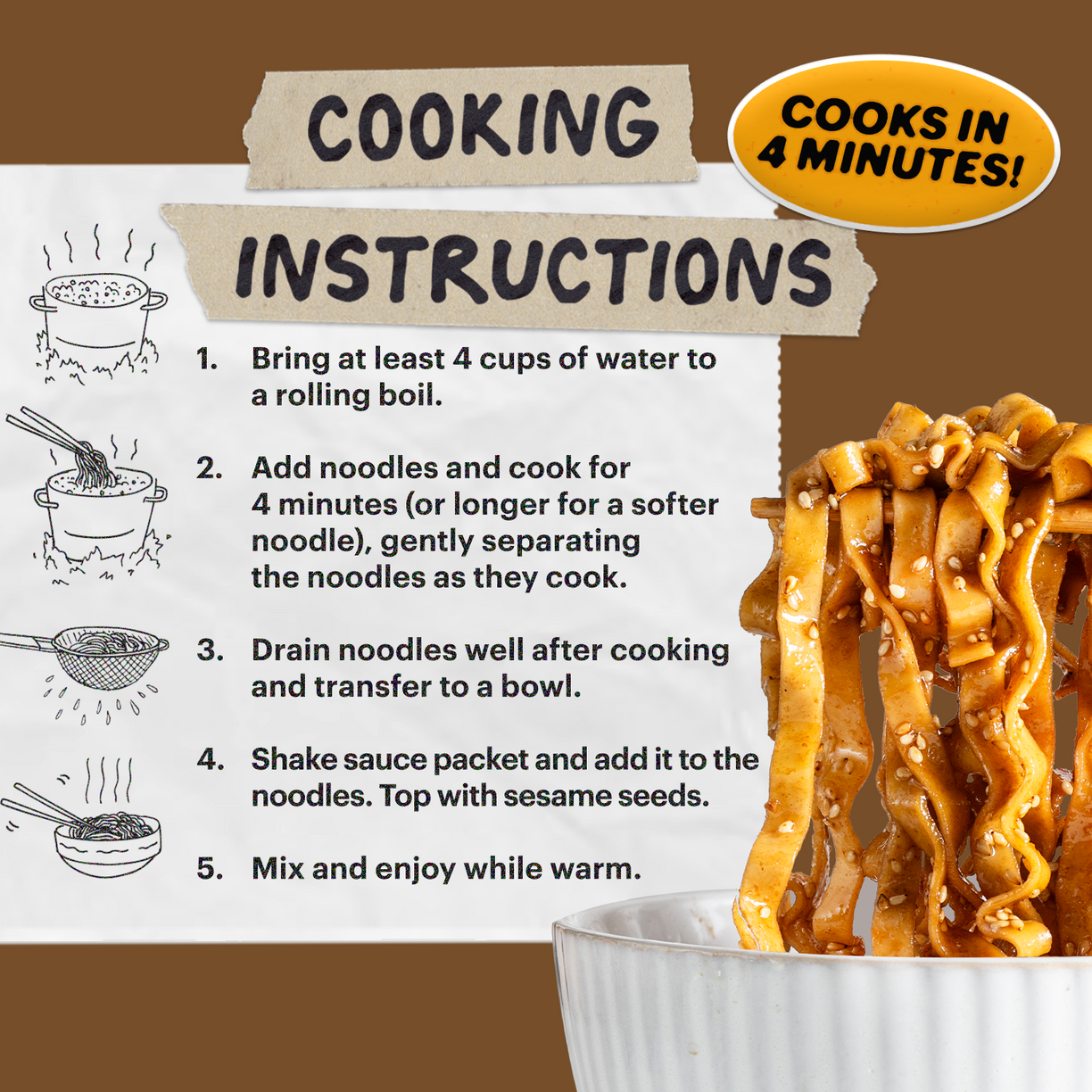 sesame miso noodle cooking instructions